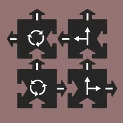 Outlet ???? Way To Play Rubber Road Crossing Extensions Set 4pc ????