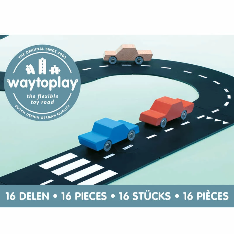 Cheap ???? Way To Play Rubber Road Expressway Set 16pc ????