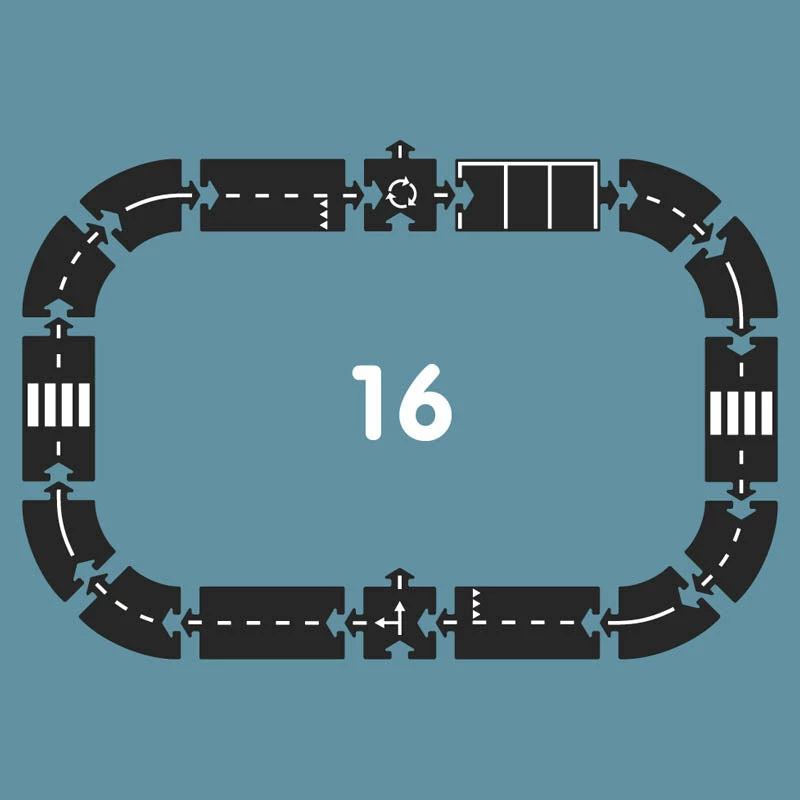 Cheap ???? Way To Play Rubber Road Expressway Set 16pc ???? - Image 2