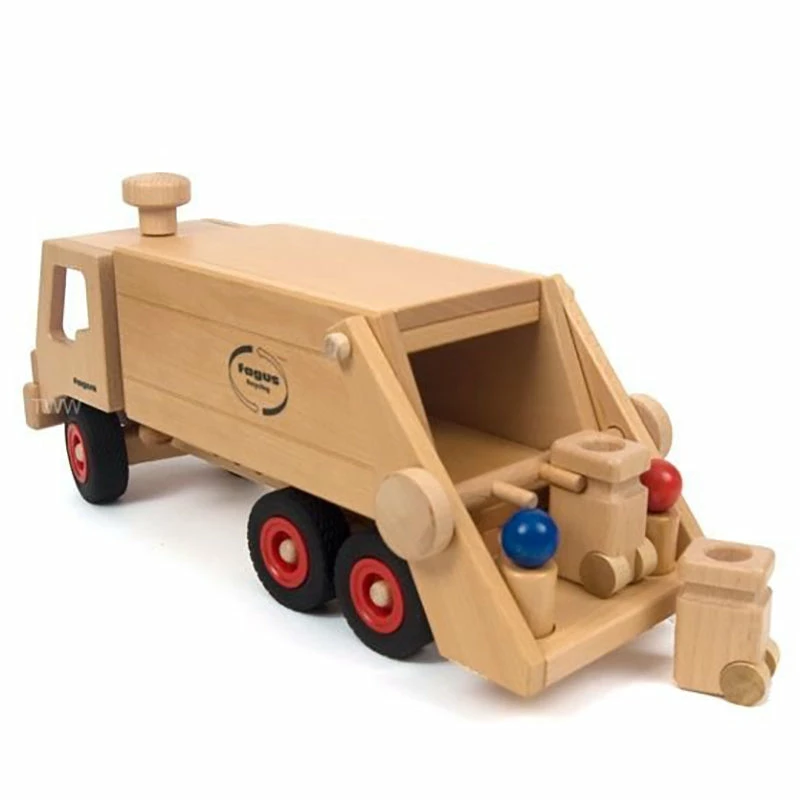 New ???? Fagus Wooden Garbage Tipper Truck ✨ - Image 3