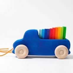 Buy ???? Grimm's Large Blue Truck Pull Along ????