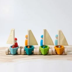 Best Pirce ⭐ Grimm's Small Land Yachts Set Of 4 ????