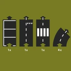 New ???? Way To Play Rubber Road Halfway Extension Set 7pc ????