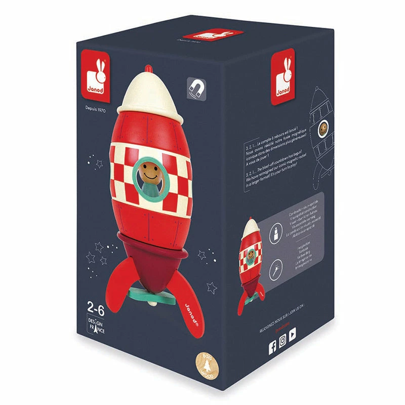 New ???? Janod Large Magnetic Rocket ???? 6 New ???? Janod Large Magnetic Rocket ???? - Image 4