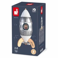 Outlet ???? Janod Silver Magnetic Rocket ???? -Goki Sales Store J05221 zoom1 800x800 crop center