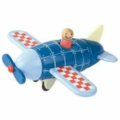 Best Pirce ✨ Janod Magnetic Blue Wooden Plane ????