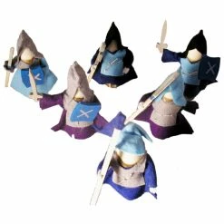 Promo ???? Magic Wood Knights Set Of 6 Blue ????