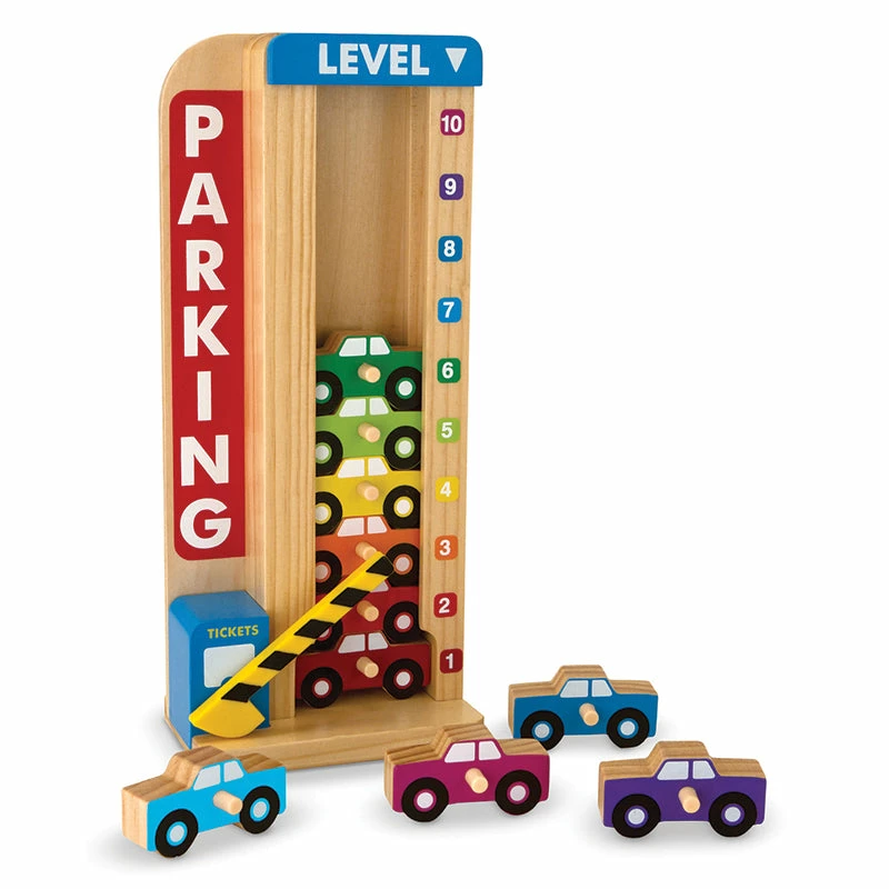 Deals ❤️ Melissa & Doug Stack & Count Parking Garage ⭐
