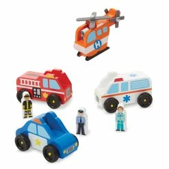 Brand new ❤️ Melissa & Doug Emergency Vehicle Set ????