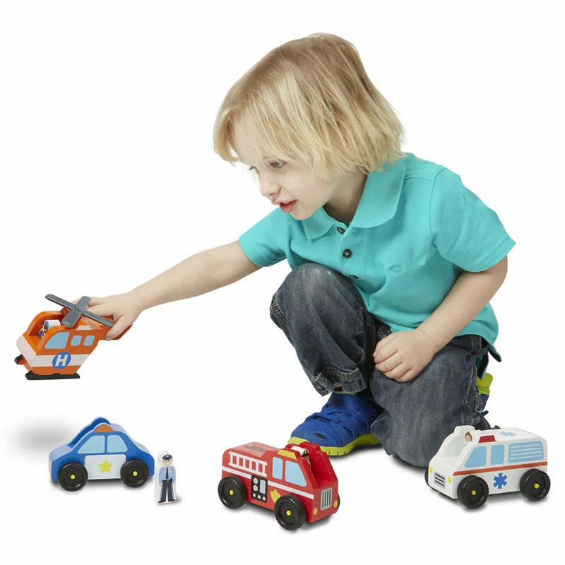 Brand new ❤️ Melissa & Doug Emergency Vehicle Set ???? - Image 2