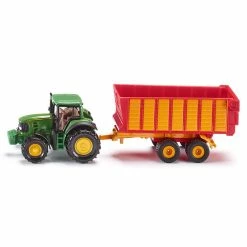 Coupon ⌛ Siku John Deere With Silage Trailer ⭐