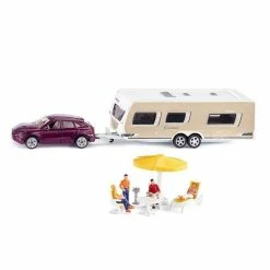 Promo ⭐ Siku Car With Caravan - 1:55 Scale ⌛