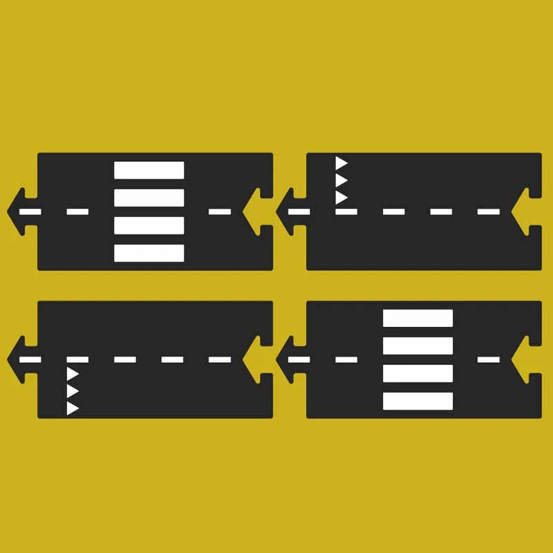 Best Sale ???? Way To Play Rubber Road Straight Extension Set 4pc ????