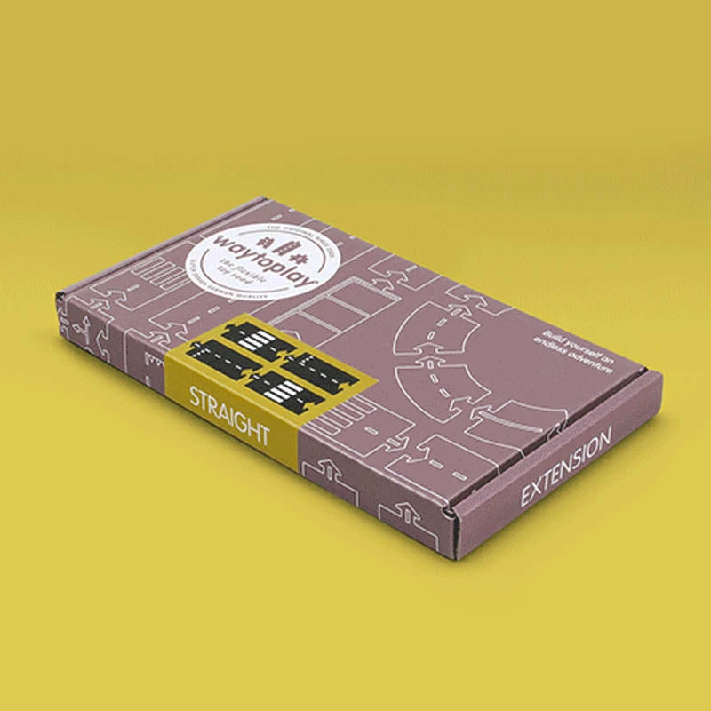 Best Sale ???? Way To Play Rubber Road Straight Extension Set 4pc ???? - Image 2