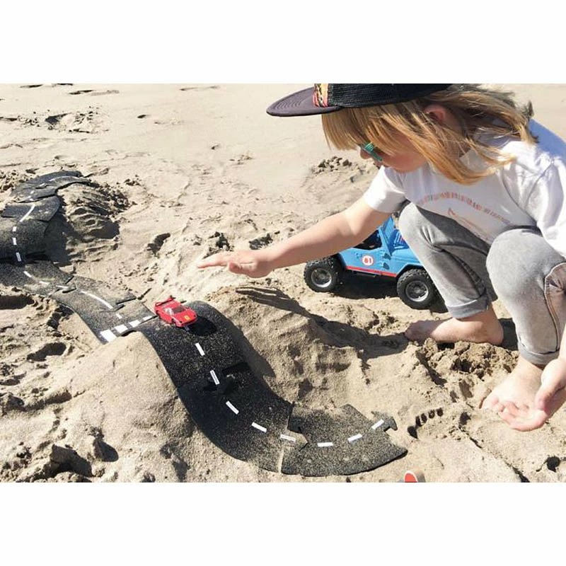 Best Sale ???? Way To Play Rubber Road Straight Extension Set 4pc ???? - Image 5