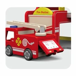 Best Sale ❤️ Viga Fire Station With Accessories ???? -Goki Sales Store VIG50828 3 800x800 crop center